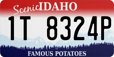 ID license plate 1T8324P