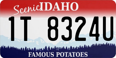 ID license plate 1T8324U