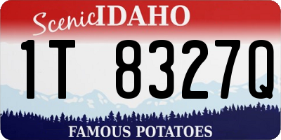 ID license plate 1T8327Q