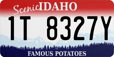 ID license plate 1T8327Y