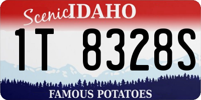 ID license plate 1T8328S