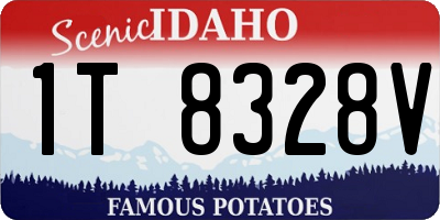 ID license plate 1T8328V