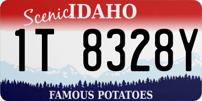 ID license plate 1T8328Y