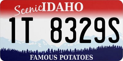 ID license plate 1T8329S