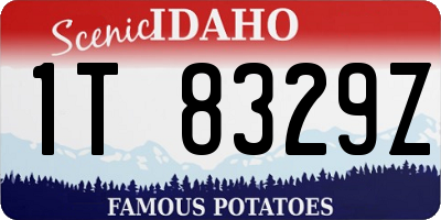 ID license plate 1T8329Z