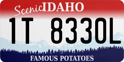 ID license plate 1T8330L