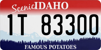 ID license plate 1T8330O