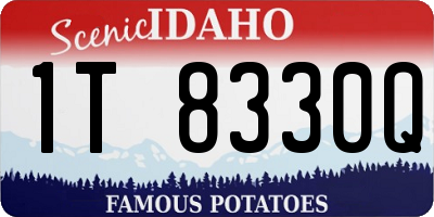 ID license plate 1T8330Q