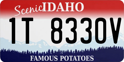 ID license plate 1T8330V