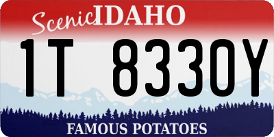 ID license plate 1T8330Y