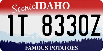 ID license plate 1T8330Z