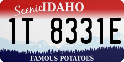 ID license plate 1T8331E