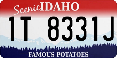ID license plate 1T8331J