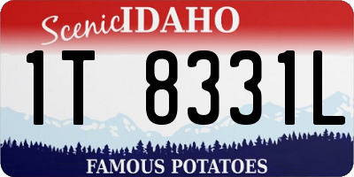 ID license plate 1T8331L
