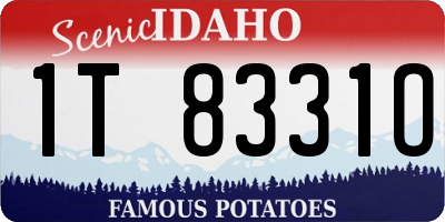 ID license plate 1T8331O