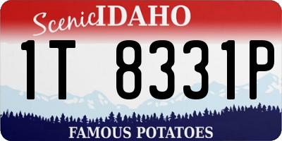 ID license plate 1T8331P