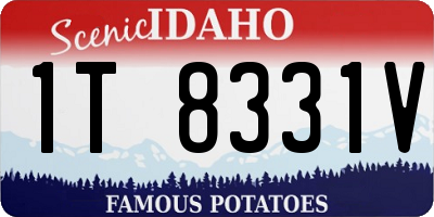 ID license plate 1T8331V
