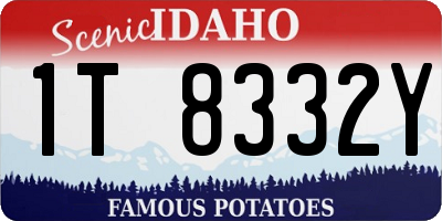 ID license plate 1T8332Y