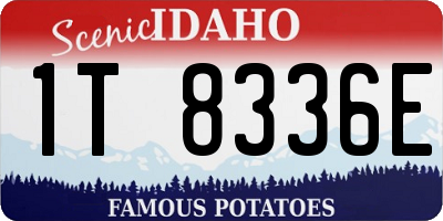 ID license plate 1T8336E