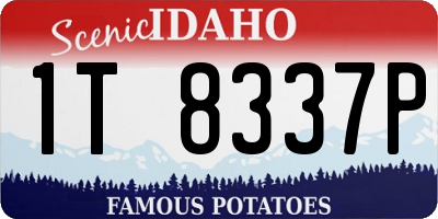 ID license plate 1T8337P