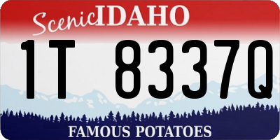 ID license plate 1T8337Q