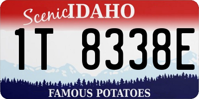 ID license plate 1T8338E