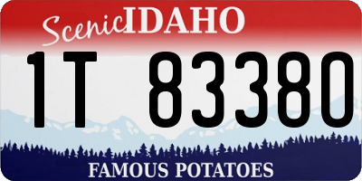 ID license plate 1T8338O