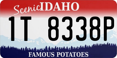 ID license plate 1T8338P