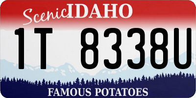ID license plate 1T8338U