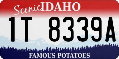 ID license plate 1T8339A