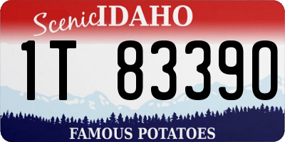 ID license plate 1T8339O