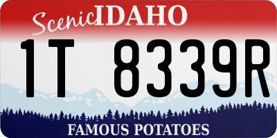 ID license plate 1T8339R