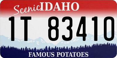 ID license plate 1T8341O
