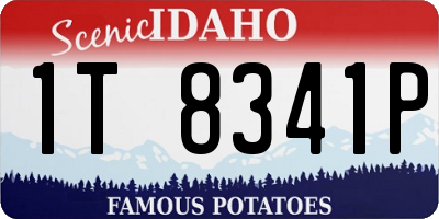 ID license plate 1T8341P