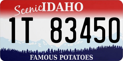 ID license plate 1T8345O