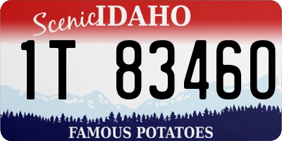 ID license plate 1T8346O