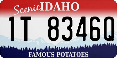 ID license plate 1T8346Q