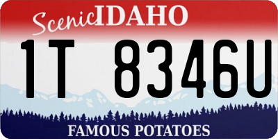 ID license plate 1T8346U