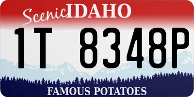 ID license plate 1T8348P