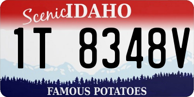 ID license plate 1T8348V