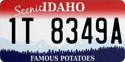ID license plate 1T8349A