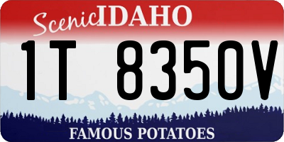 ID license plate 1T8350V