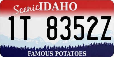 ID license plate 1T8352Z