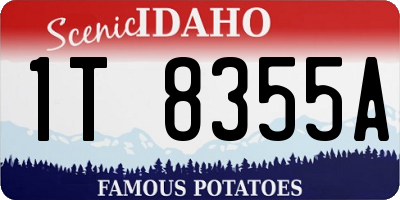 ID license plate 1T8355A