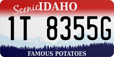 ID license plate 1T8355G