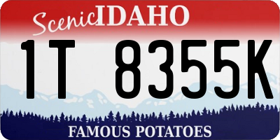 ID license plate 1T8355K