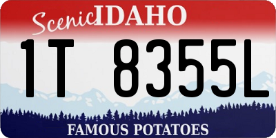 ID license plate 1T8355L