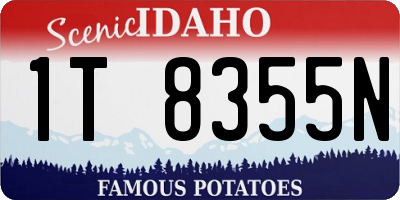 ID license plate 1T8355N