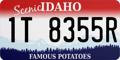 ID license plate 1T8355R