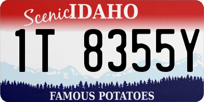 ID license plate 1T8355Y